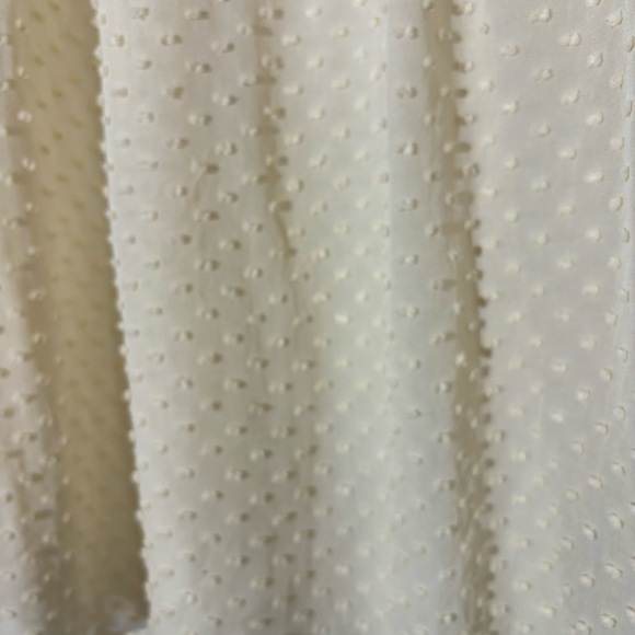 J. Crew Ivory Dotted Swiss Semi-Sheer Long Sleeve Top, Size 6 - Picture 3 of 9